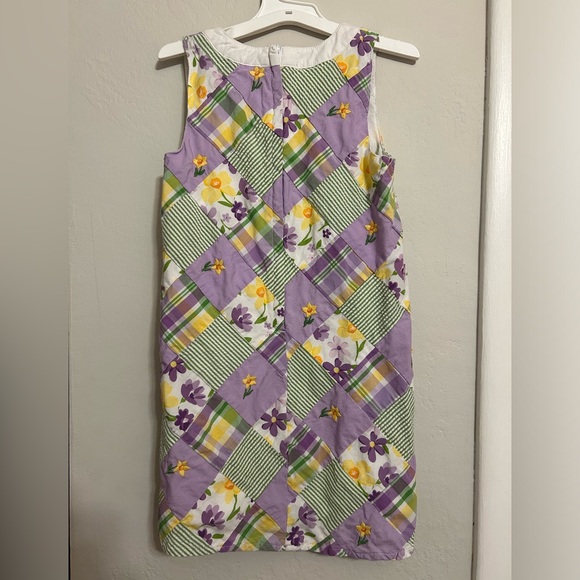 Girls Gymboree Embroidered Flower Patchwork Dress - Picture 2 of 5